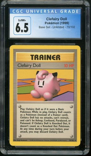Clefairy Doll graded CGC 6.5 for sale on eBay