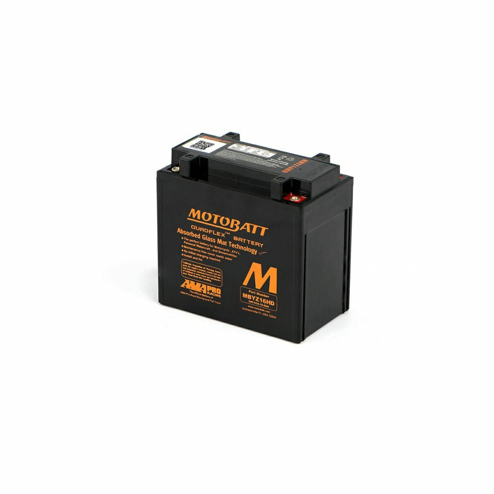 Motobatt MBYZ16HD AGM Motorcycle Battery for Buell XB12S Lightning 03-10