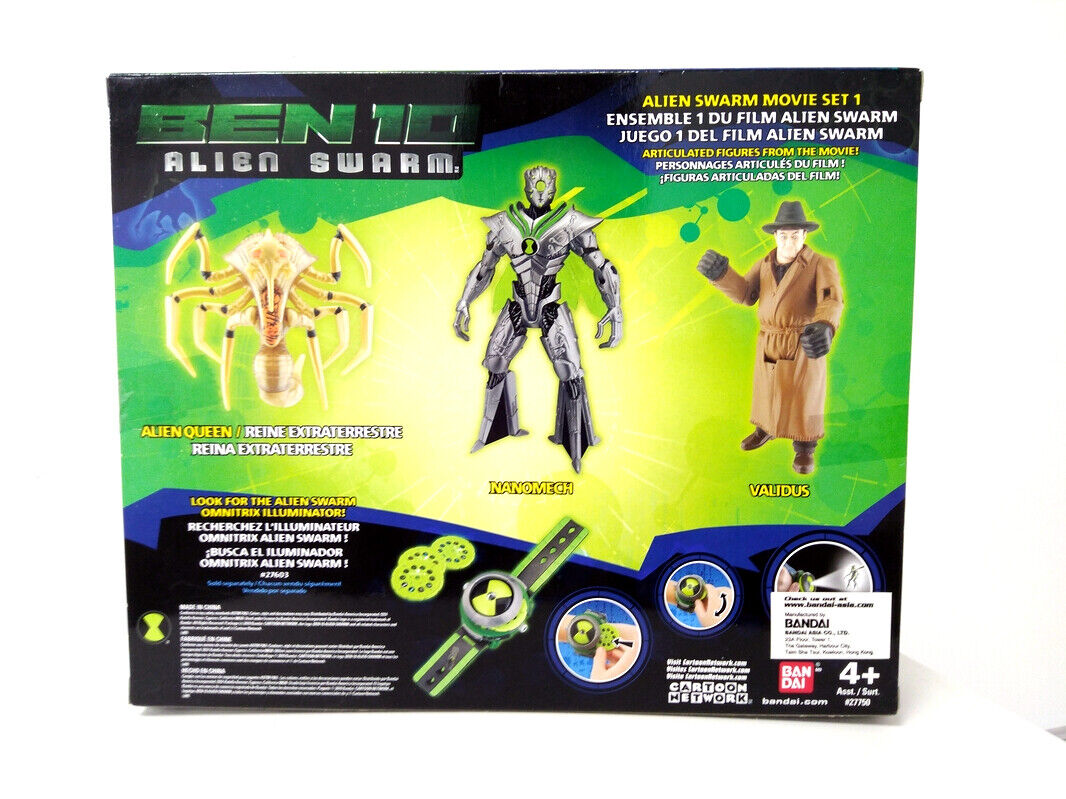 Bandai Ben 10 Alien Swarm Movie Set 1 Sealed New In Box (With Shelf Wear,  Dings)