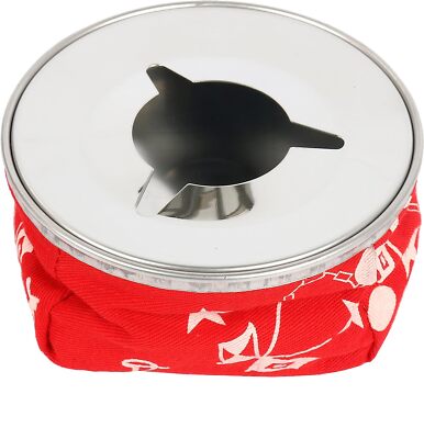 2 Pack Stainless Windproof Bean Bag Ashtray for Boat Auto RV Cigarette Ashtray