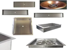 DIY Fire Table Stainless Steel Drop In Inserts/ Heavy Duty Pans by EasyFirePits