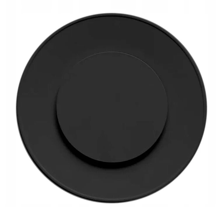 DARCO Abluft-Zuluftventil Edelstahl Schwarz Tellerventil 80 mm - Rund - Belüftung