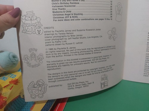 Vintage 1985 Special Occasions 17 Applique Designs Patterns & Instructions Book - Picture 2 of 5