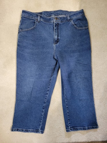 SIZE W38 RIDERS Women's Blue Jean Capris INVBG44 - Picture 2 of 3