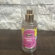 NEW Bath  Body Works Peepin' It Real PEEPS Fragrance Mist 2.5 oz TRAVEL SIZE