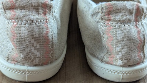 Women's Madden Girl Baailey Canvas Memory Foam Slip On Sneakers Sand Sz 8M - Picture 12 of 19