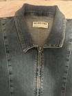 Free People We The Free Denim Jumpsuit Fared Leg Size Large Pre-Owned — photo 3