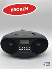 BROKEN Insignia CD Boombox AM/FM Radio Portable Bluetooth Black NS-B4111