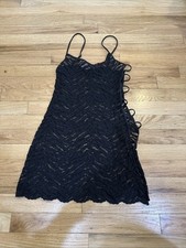 VICTORIA’S SECRET Very Sexy Lace outfit BLACK small #167561-093 nylon spandex