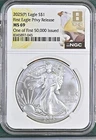 2025 P Silver Eagle NGC MS69 8th ERA Eagle Privy First Of 50,000 Eighth ERA