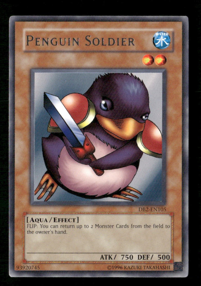 Penguin Soldier DB2-EN105 YuGiOh Dark Beginning 2 trading card — raw and PSA graded price guide