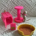 Barbie Fluff the Cuddly Kitten & Playset 1982 Mattel VIntage Found Cat Dish!