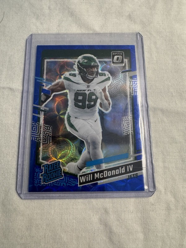 2023 Panini Donruss - Rookie Will McDonald IV #380 Optic Preview Blue Prizm (RC)