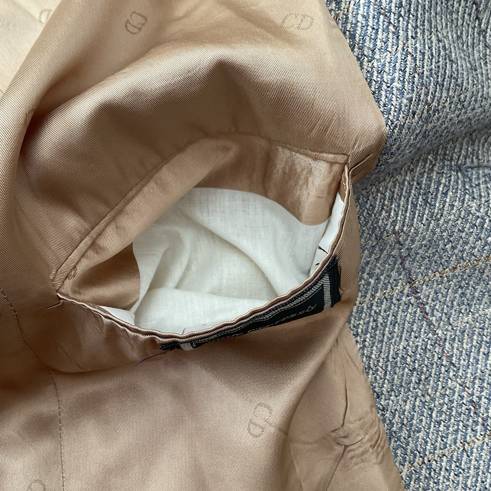 Vintage Christian Dior Tweed Blazer Men 42 Gray Sport Coat 80s Union USA Classic thumbnail 17