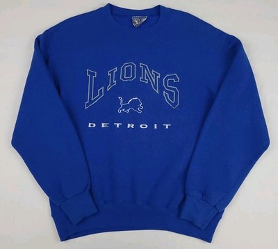 Vintage 90s Detroit Lions Lee Sport Embroidered Sweatshirt NFL Football USA Vtg