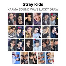 Tarjeta Fotográfica Oficial Stray Kids KARMA SOUND WAVE LUCKY DRAW KPOP Regalo Especial