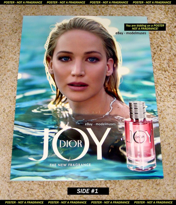 DIOR Women's Fragrance POSTER Jennifer Lawrence - 22" x 28" TWO-SIDED
