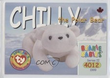 1999 Ty Beanie Babies Series 2 Chase Maple Leaf Chilly the Polar Bear #161 ha8