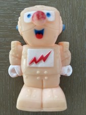 1970's Toy ROBOT Stahlwood NY Squeeze Squeak toy. 4.5" tall Works RARE FIND
