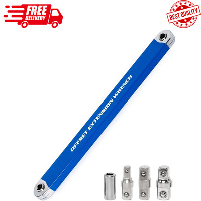 Pro Zero Offset Extension Wrench Tight Reach Extension Wrench Set 1/2'' 1/4'' 3/8''