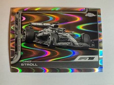 2025 Topps Chrome Formula 1 B&W Ray Wave Refractor F1 Cars #82 Lance Stroll