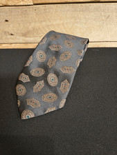 VTG Beekman Place Black Necktie 95% Polyester / 5% Silk Tie Made in USA