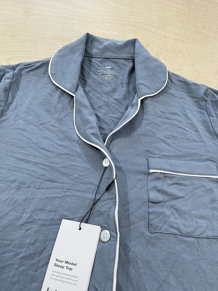 Knix Modal Soft Short Sleeve Pajama Top Size Large Smokeshow NWT - Image 3 of 4