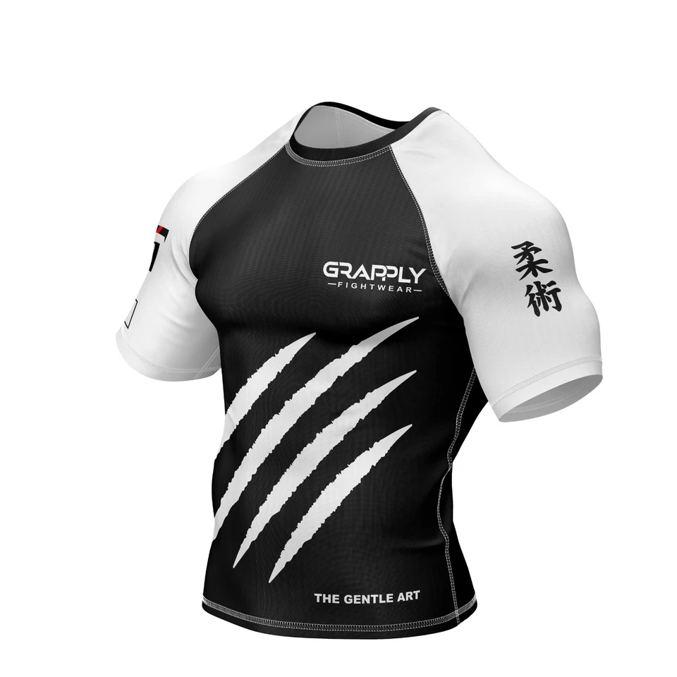 BJJ White Rank Rashguard BJJ NoGI Rashguard Jiujitsu MMA Training Club Rashguard - Image 3 of 4