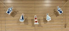 Handmade  Nautical  , Seaside , / Beach hut , Bunting , Garland  