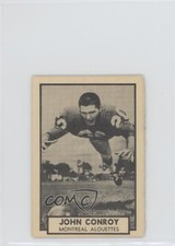 1962 Topps CFL John Conroy #82 0v9