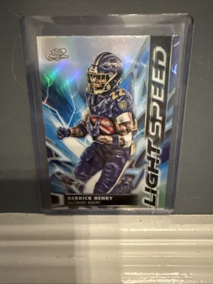 Topps 2025 Cosmic Chrome Derrick Henry Light Speed LS-13 Baltimore Ravens