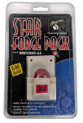 VTG 90s Mad Catz Nintendo 64 N64 Force Star Pack Rumble Feedback 1999 NIP