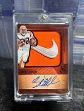 2025 panini silhouette football Corey Dillon patch auto #2/7 nike swoosh