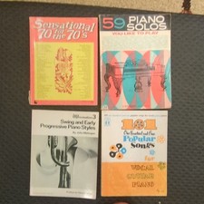 Vintage Piano Sheet Music Books