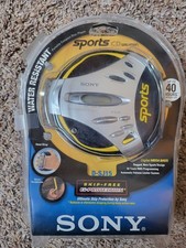 Sony D-SJ15 Sports CD Walkman  Headphones New Open Box Strap Mega Bass, Manual