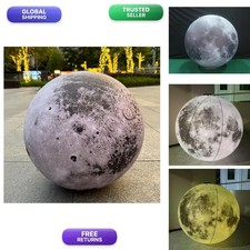 Vinfgoes 40'' Inflatable Moon Solar System LED Planet Balloon for Decoration