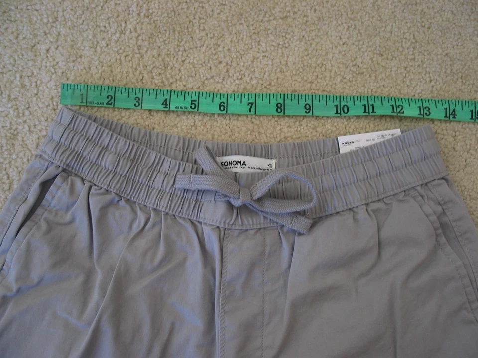 NWT Sonoma mens size XS 3-pockets 9" inseam stretch waistband pull-on shorts - Image 3 of 4
