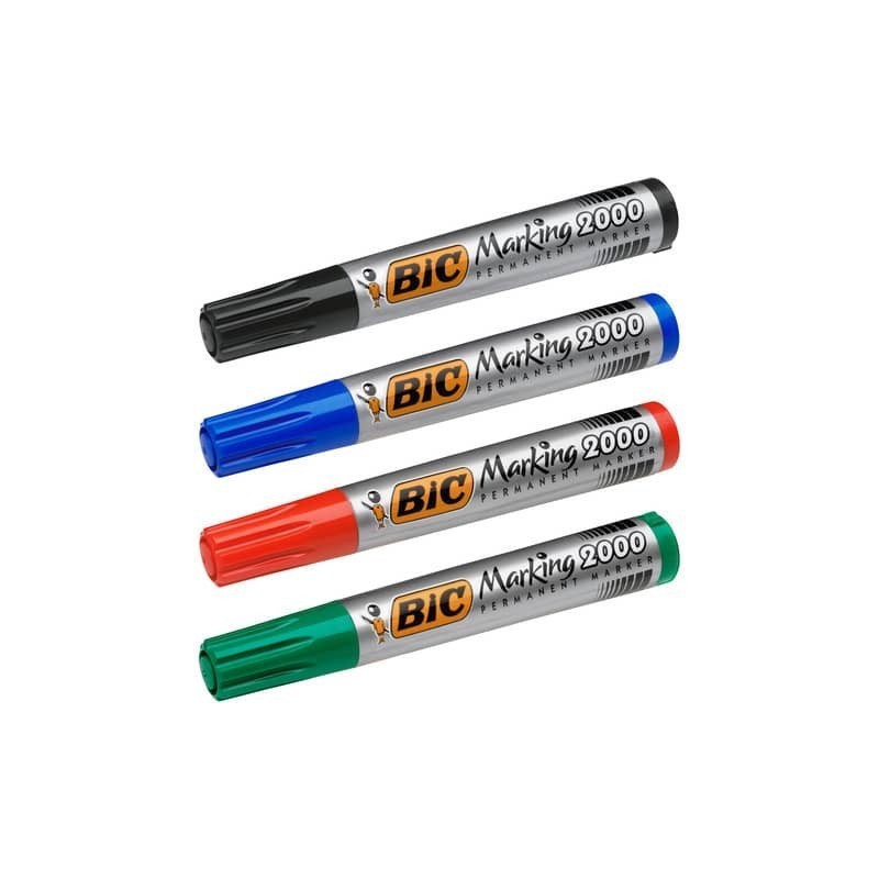 Marcatore permanente BIC Marking 2000 punta conica 4,95 mm - assortiti - conf. 4
