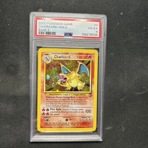 2000 Charizard Base Set 2 Holo PSA 4 Authenticated