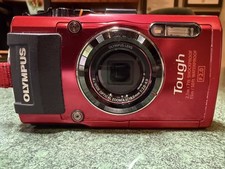 Olympus Stylus Tough TG-4 Waterproof Digital Camera Red Wifi Fully Functional