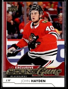 L25,389 - 2017-18 Upper Deck Exclusives #211 John Hayden YG /100