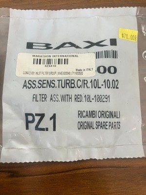 Baxi Inlet Filter Group 620340 / 624410