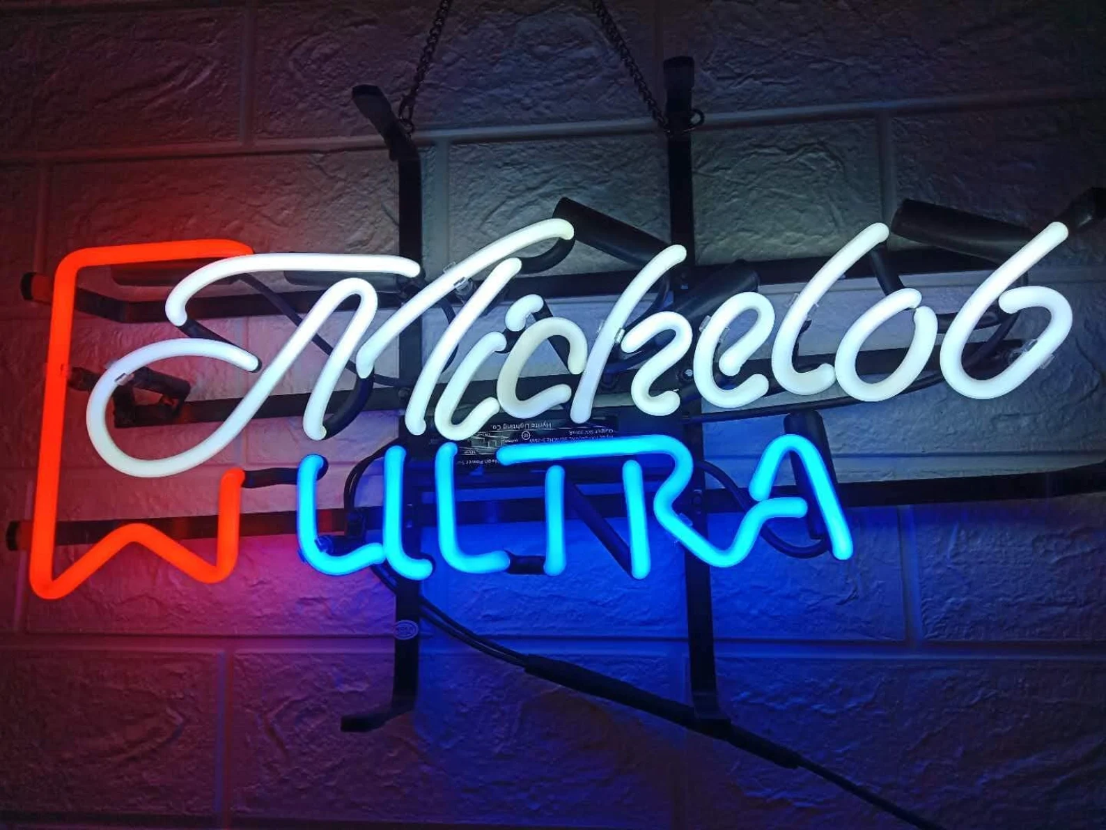 Mu Neon Sign Michelob Ultra Ribbon MU Beer 17