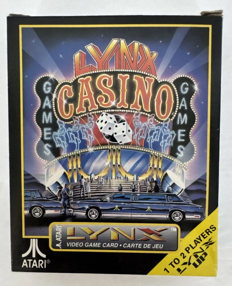 Casino Game Card Atari Lynx Complete in Original Box Instructions Vintage 1992 - Image 2 of 4