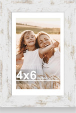 4x6 Picture Frame with Glass, Display Pictures 3.5x5 with Mat or 4 x 6 without M
