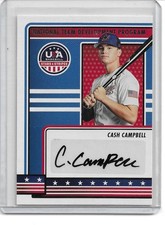 2023 Panini USA Baseball Stars & Stripes Cash Campbell Black Ink Auto  #NTDP-CC
