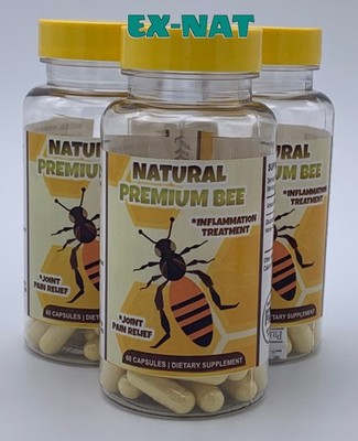 Natural Premium Bee 180Cap Glucosamine Honey Supplement Joint & Wellness Support