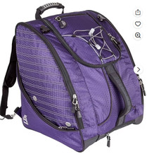 ATHALON DELUXE EVERYTHING BOOT BAG / BACKPACK-PURPLE/BLACK