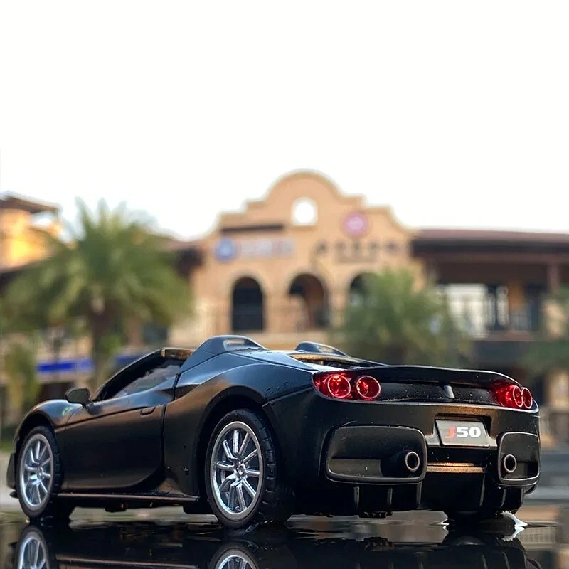 1:32 Ferrari J50 Alloy Diecast Model Sports Car Sounds Lights Vehicle Kids Toys - Image 4 of 4