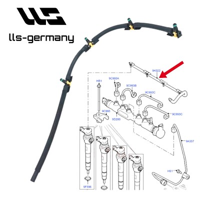 Kraftstoffleitung für JAGUAR E-PACE, XE, XF, F-PACE 2.0D JDE36804-JDE38281